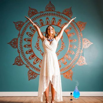 Difusor ultrasónico de vidrio abstracto 100ml