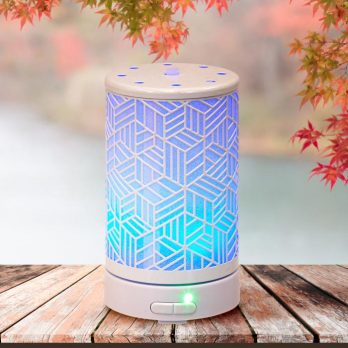 Difusor ultrasónico diseño metálico 100ml purificador de aire