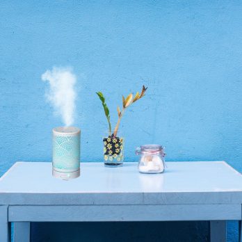 Difusor ultrasónico diseño metálico 100ml purificador de aire